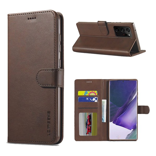 LC.Imeeke läder Samsung Galaxy Note 20 Ultra fodral - Brun Brun