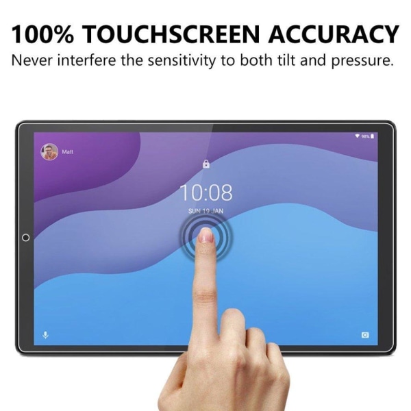 Lenovo Tab M10 HD Gen 2 2.5 arc edge tempered glass screen prote Transparent