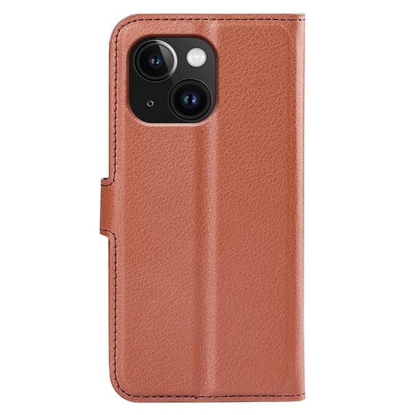 Classic iPhone 15 Plus Läppäkotelo - Ruskea Brown