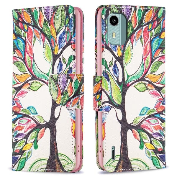 Wonderland Nokia C12 Plus / C12 / C12 Pro Flippetui - Life Tre Multicolor