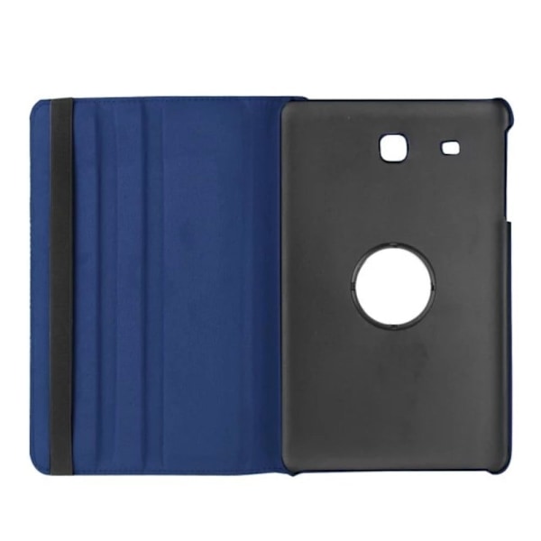 Jessen Samsung Galaxy Tab E 9.6 Nahkakotelo Kääntyvällä Standillä - Tummansininen Blue