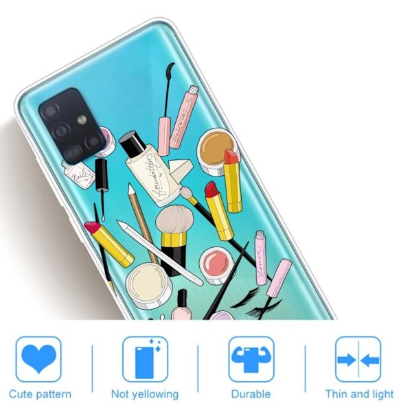 Deco Samsung Galaxy A51 skal - Smink multifärg