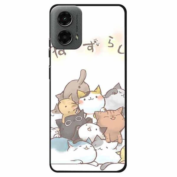 Imagine Motorola Moto G 5G (2024) deksel - Herreløs Katt White