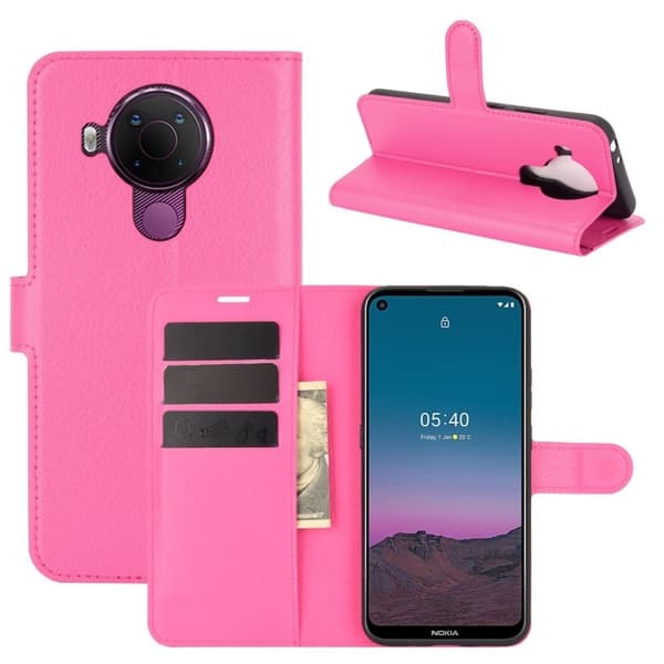 Classic Nokia 5.4 Flippetui - Rose Pink
