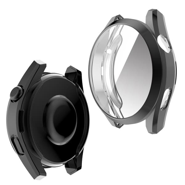 Huawei Watch 3 Pro elektropläterat designskydd - Svart Svart