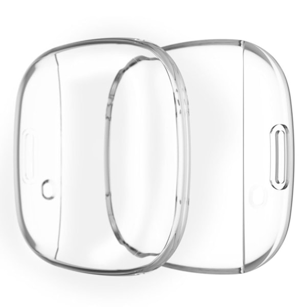 Fitbit Versa 3 / Sense kestävä yksinkertainen runko - Läpinäkyvä Transparent