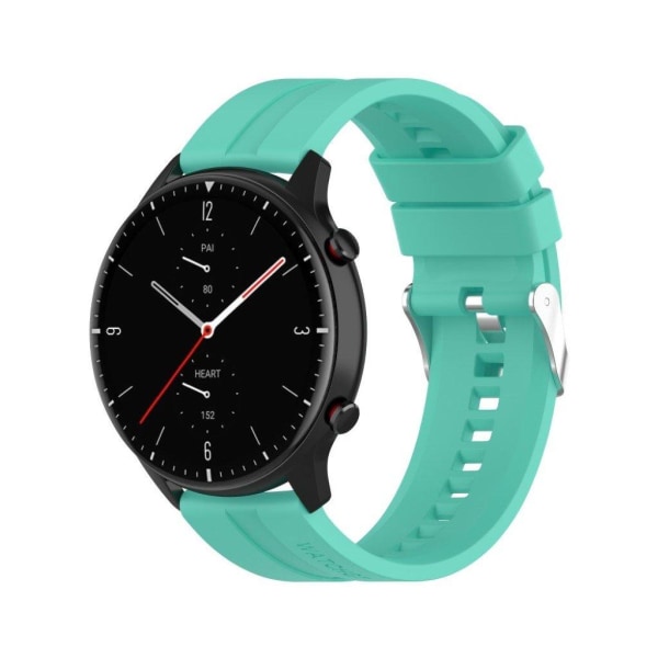 22mm silicone watchband for Amazfit devices - Cyan Green