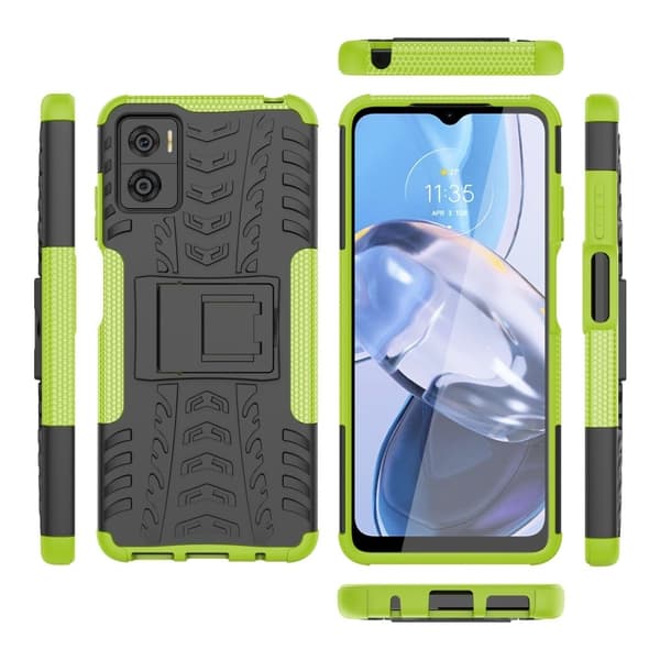 Offroad Suojakotelo Motorola Moto E22 - Vihreä Green