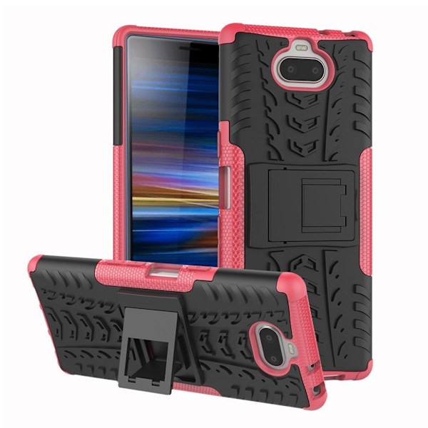 Sony Xperia 10 halkfritt hybridfodral - Ros Rosa