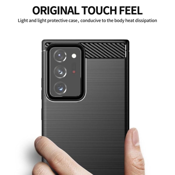 Carbon Flex Suojakotelo Samsung Galaxy Note 20 Ultra 5G / 20 Ult Red