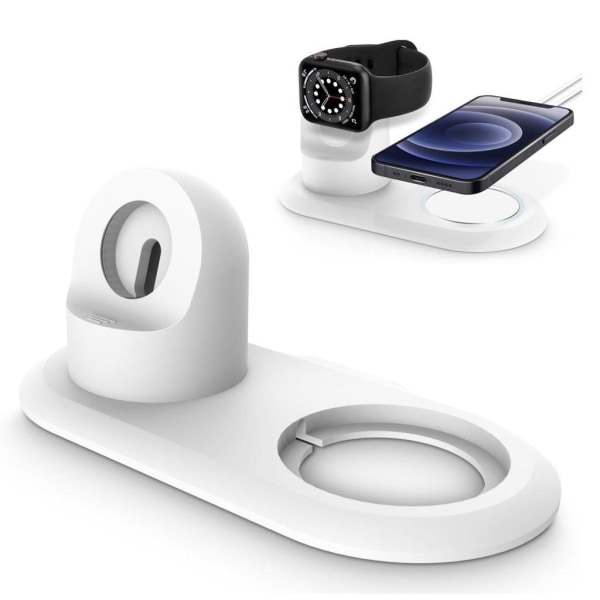 MagSafe Charger silicone charging dock station - White Vit