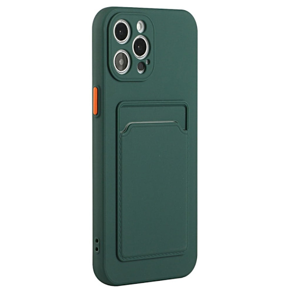 Deksel til kortholder for iPhone 14 Pro - Midnattsgrønn Green