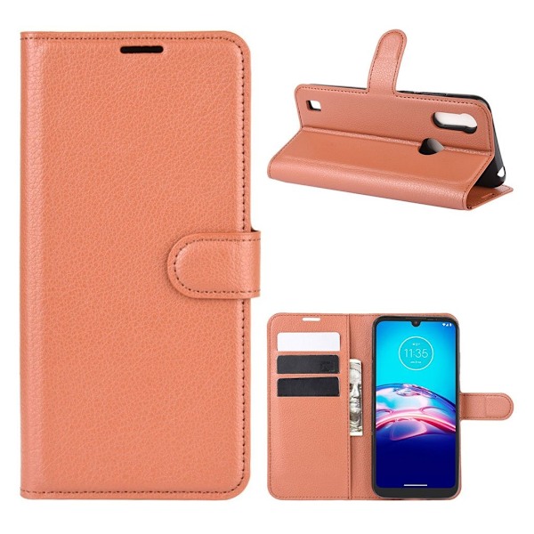Classic Motorola Moto E6s (2020) Etui - Brun Brown