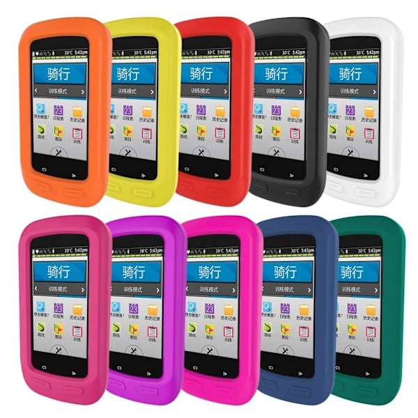 Garmin Edge 1000 Mjukt silikon skydds ram skal - Lila Lila