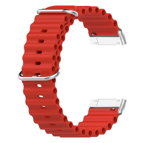 Fitbit Sense 2 / Versa 4 / 3 klockarmband i oceanbandsstil - Röd Röd