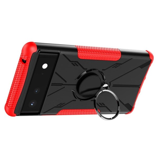 Kickstand cover with magnetic sheet for Google Pixel 6 - Red Red