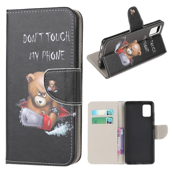 Wonderland Xiaomi Redmi Note 10S / Note 10 Flip etui - Bjørn Black