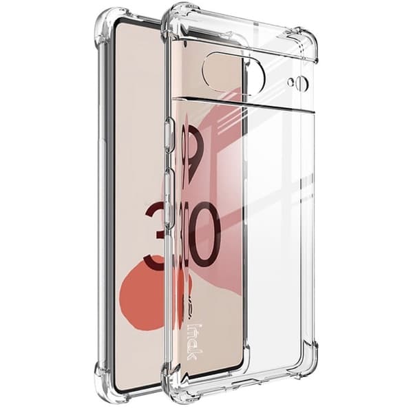 IMAK Airbag-deksel for Google Pixel 7 - Gjennomsiktig Transparent