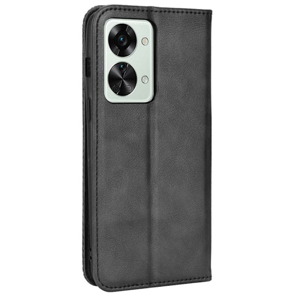 Bofink Vintage OnePlus Nord 2T nahkakotelo - Musta Black