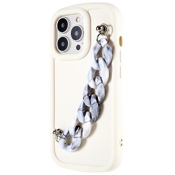 Marmordesign iPhone 13 Pro deksel - Grå / Hvit Marmorkjede White