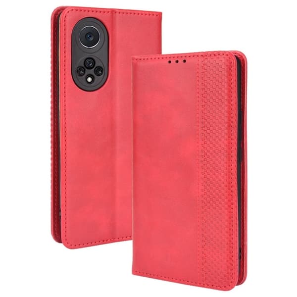 Bofink Vintage Huawei Nova 9 Pro / Honor 50 Pro Læretui - Rød Red
