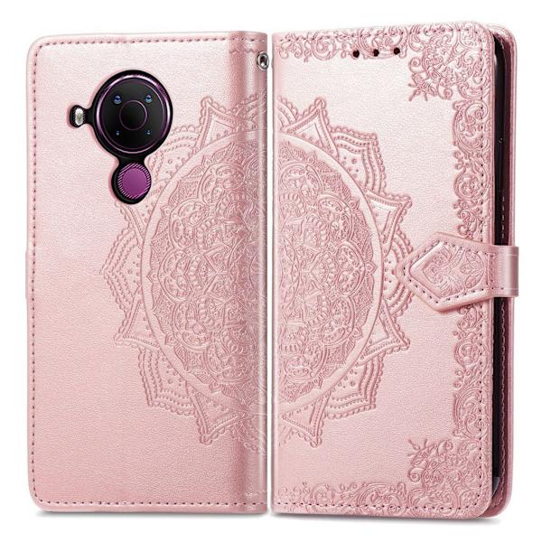 Mandala Nokia 5.4 Flippetui - Rose Gull Pink