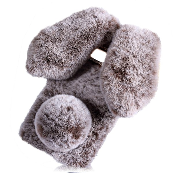 Fluffy Rabbit Samsung Galaxy S10 skal - Brun Brun