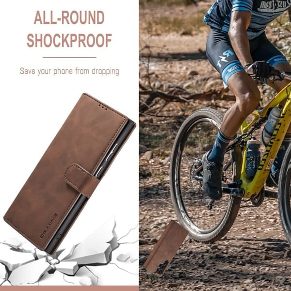 DG.Ming Samsung Galaxy S22 Ultra Retro Etui - Kaffe Brown