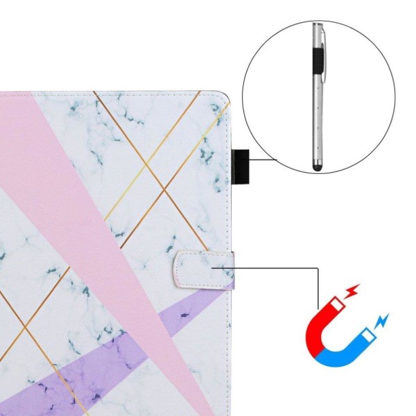 Mønstertryk læder kort slots tablet cover taske iPad Mini 1/2/3/ Pink