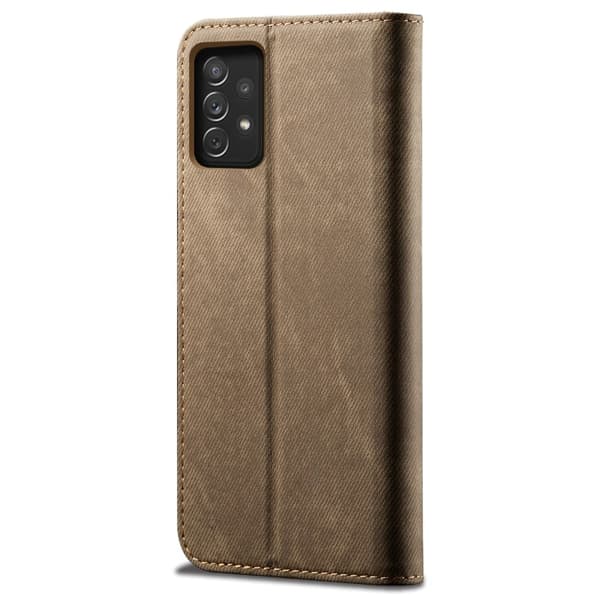 Jeans Samsung Galaxy A23 flip etui - Khaki Brown