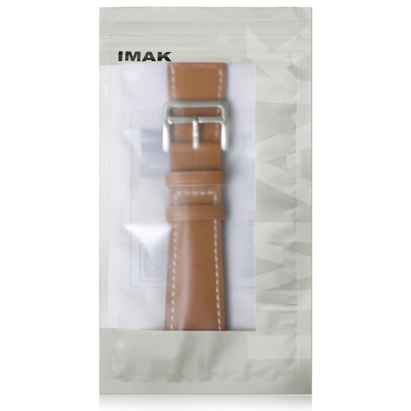 IMAK Apple Watch Series 8 (41mm) urrem i læder - Sort Black