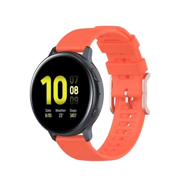 Silicone watch band for Samsung Galaxy Watch 3 (41mm) / Active - Orange Orange