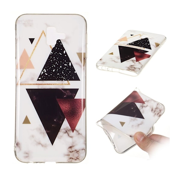 Samsung Galaxy J6 Plus (2018) marmor mønster blødt etui - stil J Multicolor