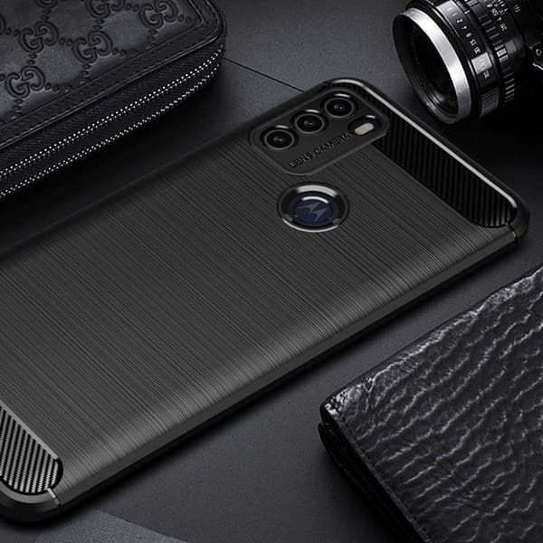 Carbon Flex case Motorola Moto G50 - Sort Black