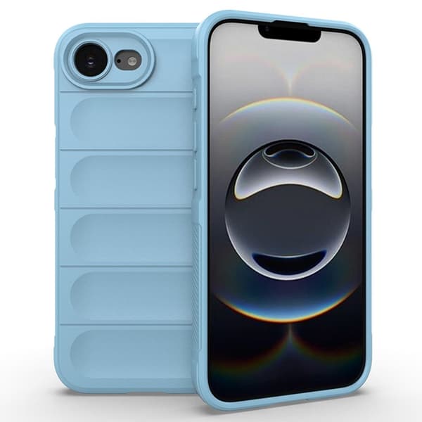 iPhone 16e Case Anti-Drop Soft Flexible Rugged telefonbagcover - Babyblå Blue