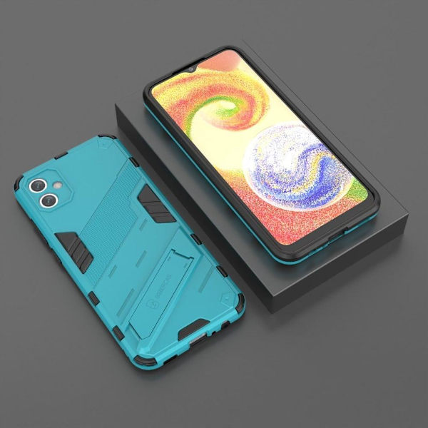 Stöttåligt Samsung Galaxy A04e hybridskal - Blå Blå