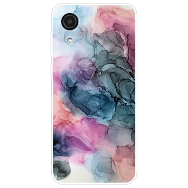 Marble Samsung Galaxy A03 Core Etui - Osmose Of Rose og Grønn Multicolor