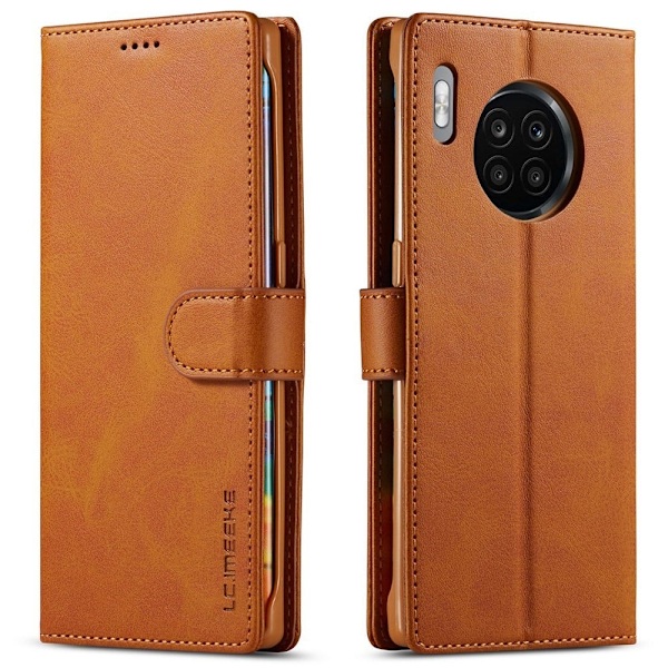 LC.Imeeke läder Honor 50 Lite / Huawei Nova 8i fodral - Gul Gul