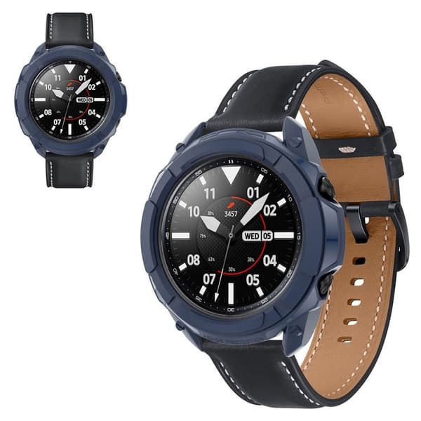 Samsung Galaxy Watch 3 (45mm) rustning TPU-ramme - Midnatsblå Blue