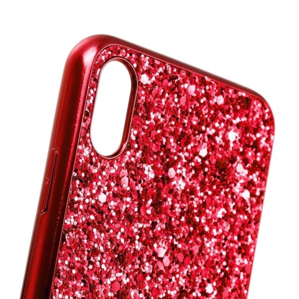 Glitter iPhone Xs Max kuoret - Punainen Red