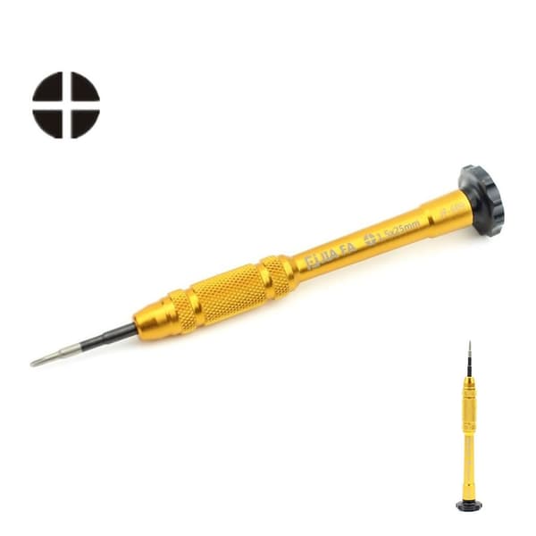 Professionell 1.5 phillips skruvmejsel metall halkfri reparera - Gul Guld