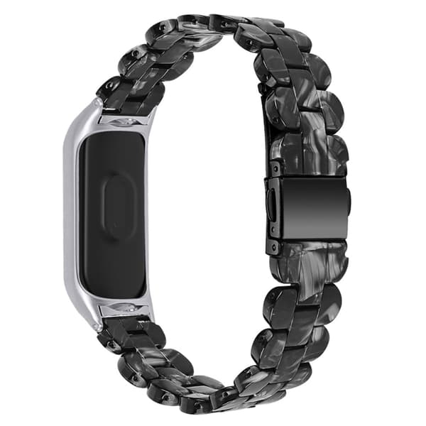 Xiaomi Mi Smart Band 4 / Band 3 urrem i resin - Sort Black