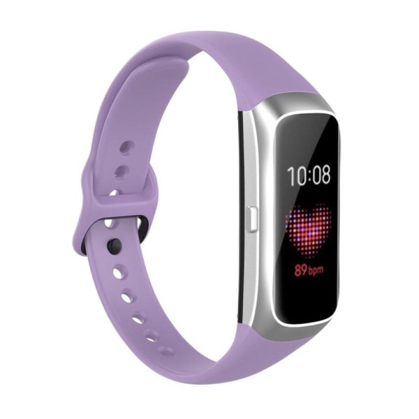 Samsung Galaxy Fit simple silicone watch band - Light Purple Purple