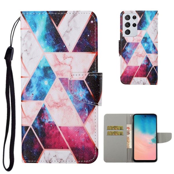 Wonderland Samsung Galaxy S21 Ultra Flip etui - Nebula Multicolor