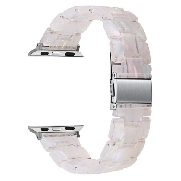 Apple Watch (41 mm) klockarmband i resinmodell - Snäckskal Vit Vit