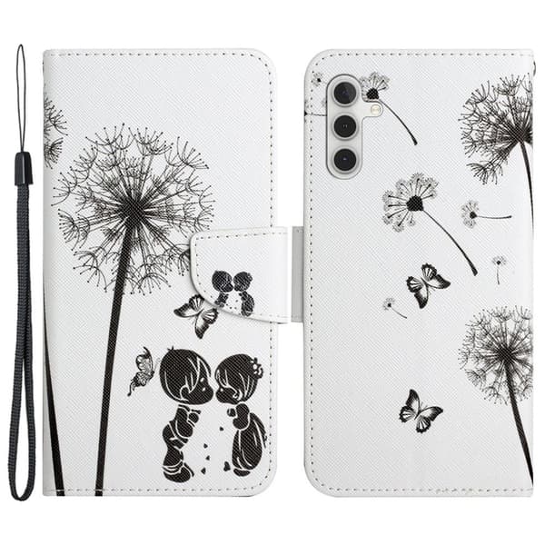 Wonderland Samsung Galaxy A55 flip etui - Mælkebøtte White