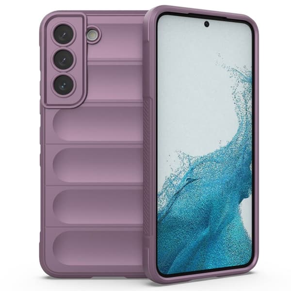 Deksel med mykt grep for Samsung Galaxy S22 - Lyselilla Purple