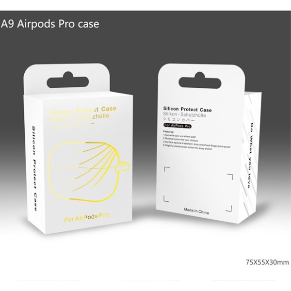 DIROSE AirPods Pro silikonikotelo - Harmaa Silver grey