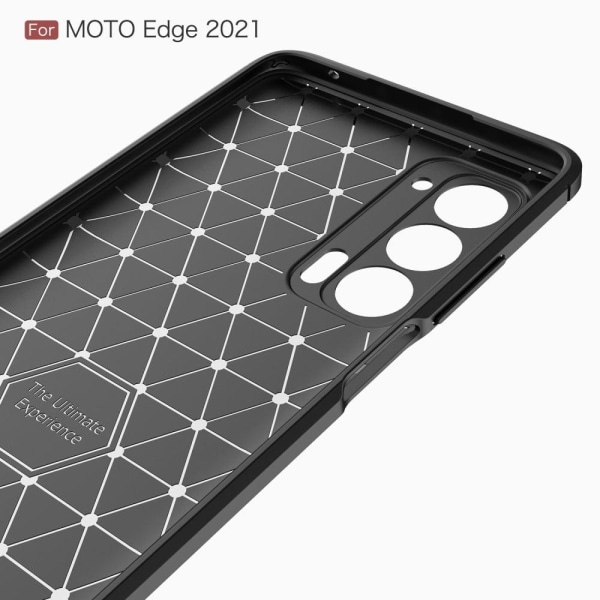 Carbon Flex Motorola Edge (2021) skal - Svart Svart