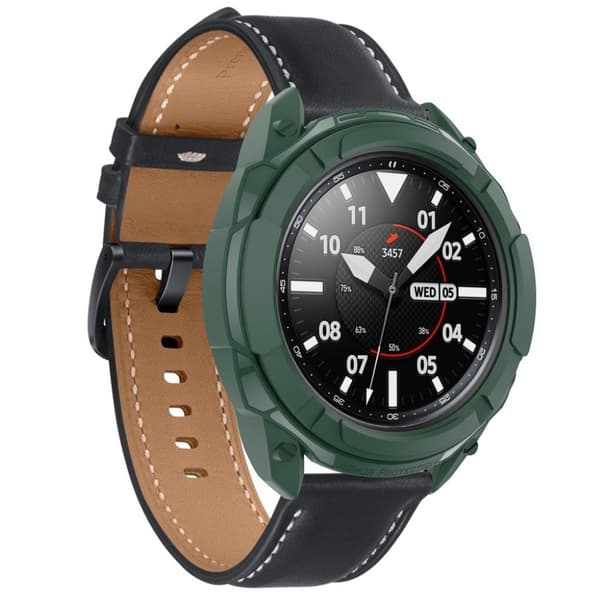 Samsung Galaxy Watch 3 (45mm) skyddande frame - army grön Grön